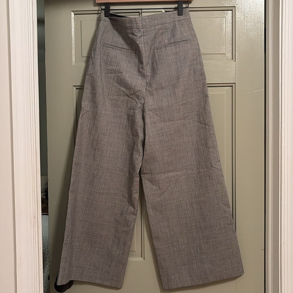 Jil Sander women’s Gray wool Wide-Leg Pants size 32/XS - Picture 2 of 5